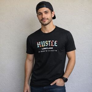 Hustle Mens Tee Shirt 3x Good condition